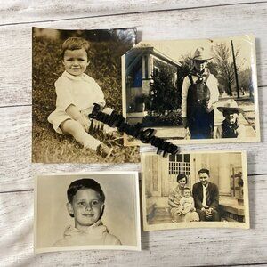 Lot of 4 Vintage Antique Family Photographs Portrait Collectible Ephemera (6)